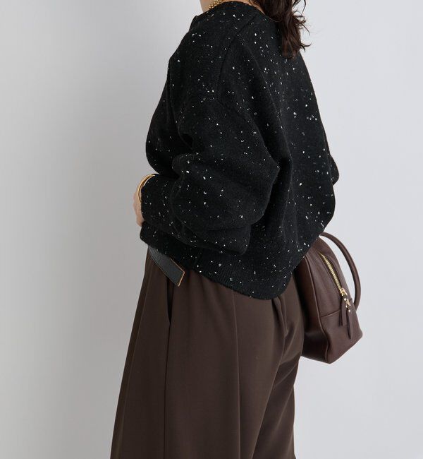  「【カーディガンとしても着れる】ショートZIPニット」|ニット・セーター|