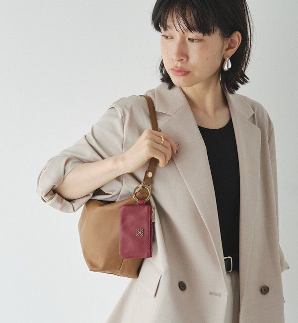  「カラビナ付き ソフトレザーマルチケース」|その他|