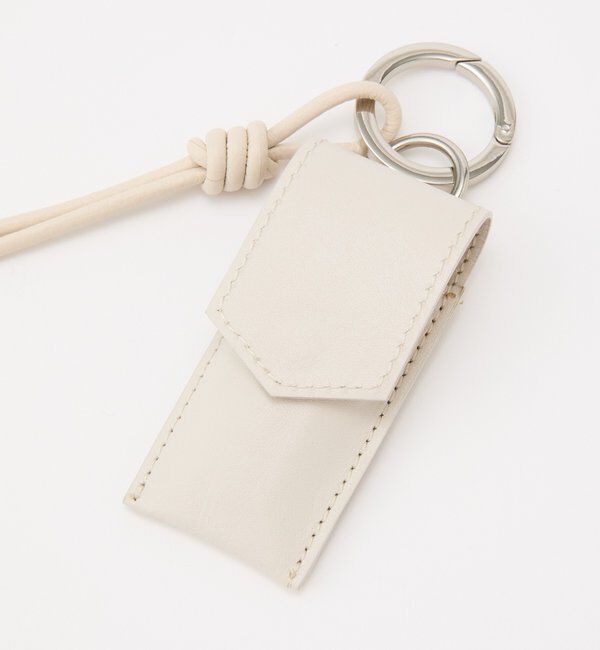  「【再値下げ】リップポーチ付きレザーチャーム」|チャーム・キーホルダー|