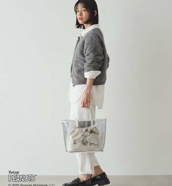  「【再値下げ】《PEANUTS&times;russetコラボ》クリアトート&times;巾着セットバッグ」|トートバッグ|