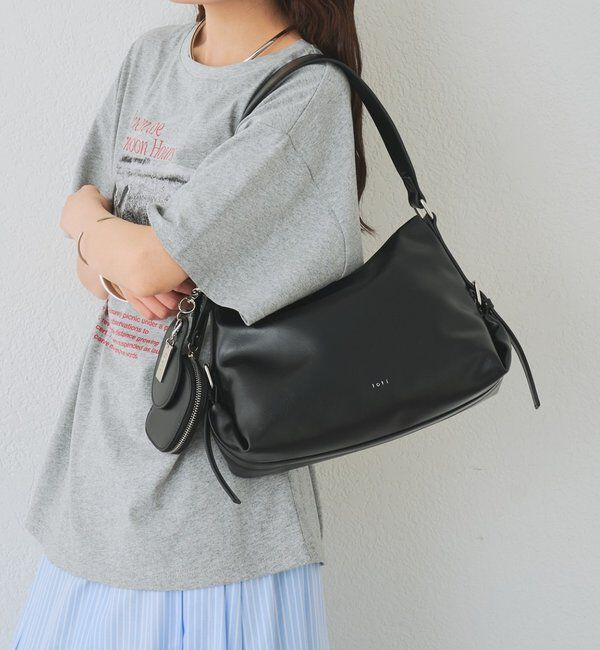  「lotiビーンズミラーポーチバッグ」|トートバッグ|ブラック