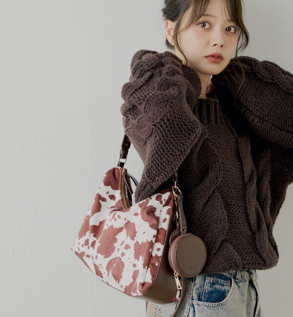  「BIGケーブルローゲージルーズニット」|ニット・セーター|