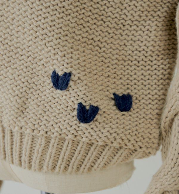  「BIGケーブルローゲージルーズニット」|ニット・セーター|