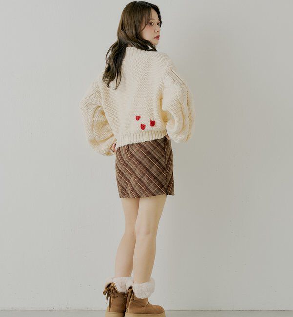  「BIGケーブルローゲージルーズニット」|ニット・セーター|