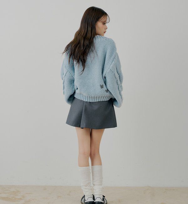  「BIGケーブルローゲージルーズニット」|ニット・セーター|