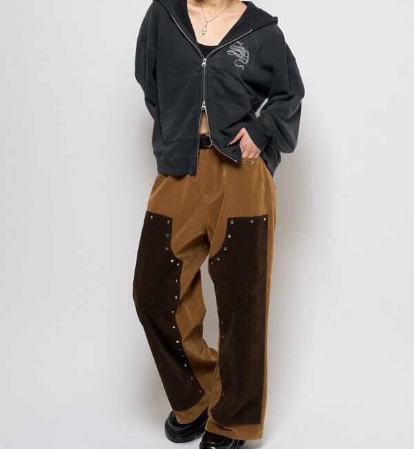  「スウェードダブルニーパンツ」|チノ|