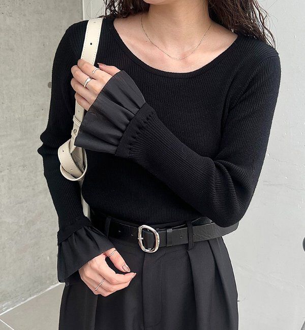  「フレアカフスニット」|ニット・セーター|