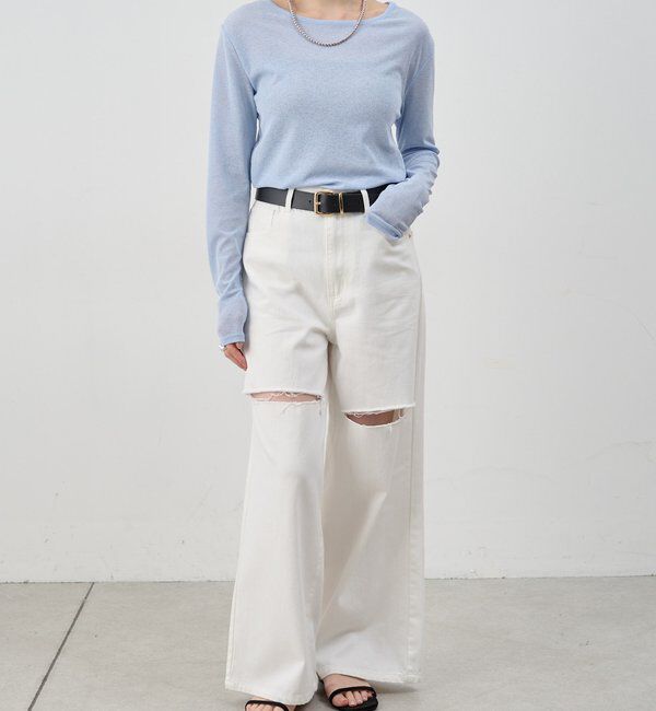  「シアーロングスリーブTee」|Tシャツ・カットソー|