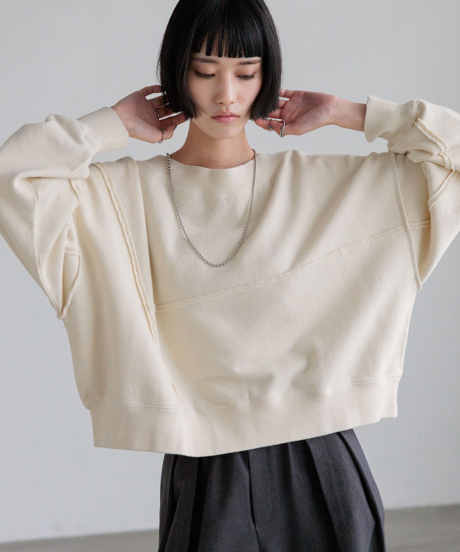 LOWRYS FARM「リメイクフウウラケＬＳ」|Tシャツ・カットソー|