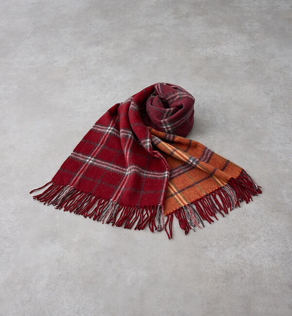 collex「ウールリバーシブルチェックストール」|マフラー|