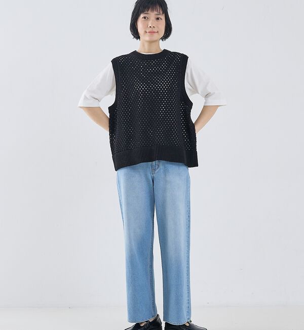 collex「メッシュ柄ベスト」|ベスト・ジレ|