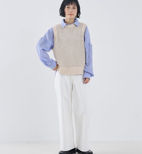 collex「メッシュ柄ベスト」|ベスト・ジレ|