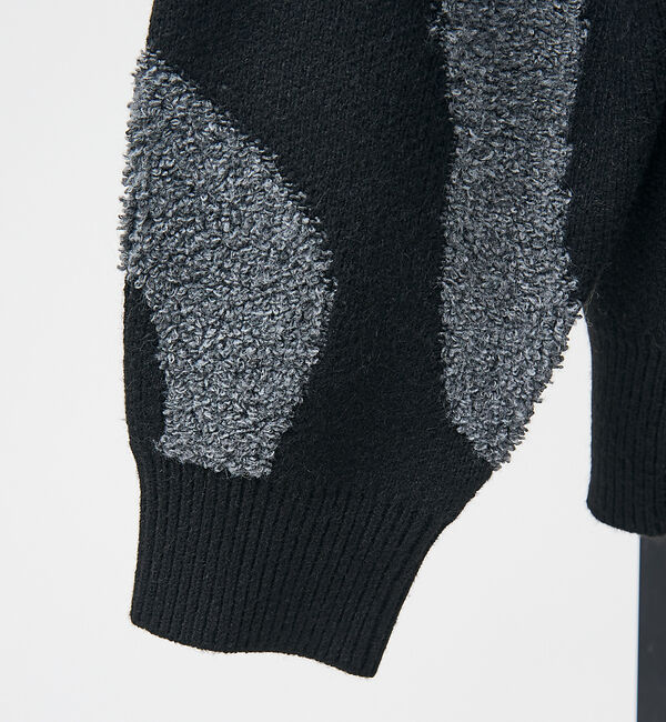 ABAHOUSE「【AH ABAHOUSE】ゼブラジャガード ニット」|ニット・セーター|