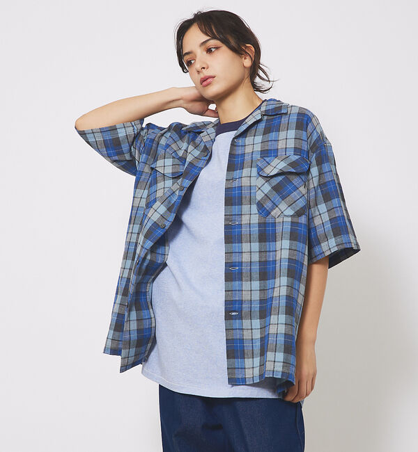 ABAHOUSE「【PENDLETON/ペンドルトン】Open Collar Shirt/ボードシ」|シャツ・ブラウス|