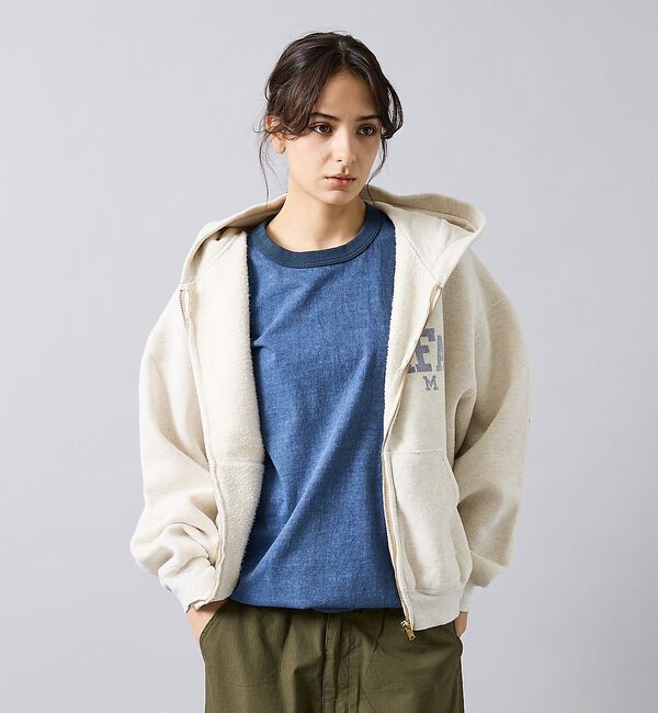 ABAHOUSE「【REMI RELIEF / レミ レリーフ】  SP加工 起毛裏毛 ZIPパー」|パーカー|