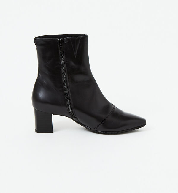 AU BANNISTER「【最高ブーツ/ 5.5cmヒール】スクエアトゥブーツ」|ショートブーツ|