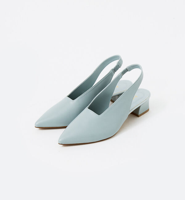 AU BANNISTER「スクエアカットスリングバックヒールパンプス」|パンプス|