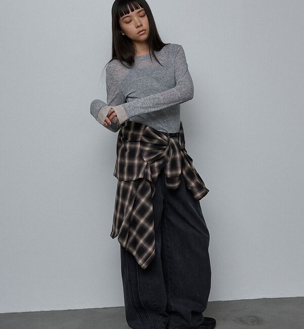 NOMINE「ダブルスリーブ シアー ロンT」|Tシャツ・カットソー|