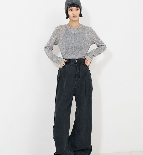 NOMINE「ダブルスリーブ シアー ロンT」|Tシャツ・カットソー|