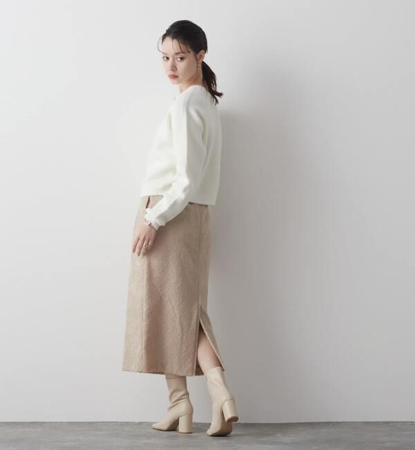 Liesse「カットジャガードタイトスカート」|スカート|