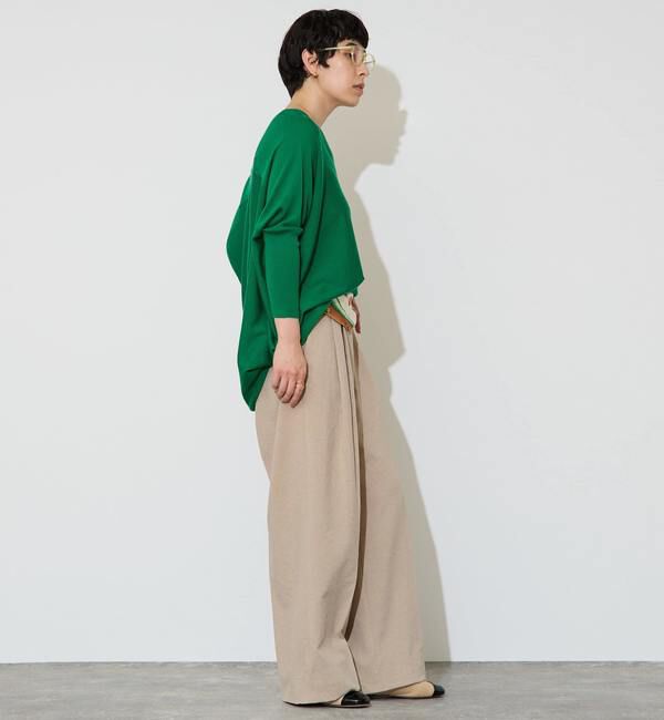 Liesse「【定番】前後V袖リブオーバーニット」|ニット・セーター|