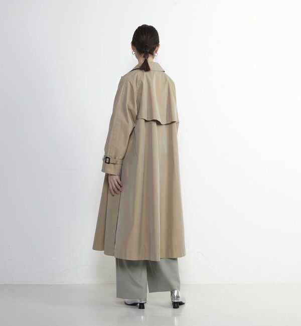 Soffitto「【定番アレンジ】サイドスリットシャンブレートレンチコート」|トレンチコート|