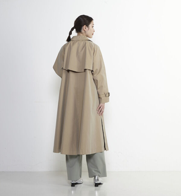 Soffitto「【定番アレンジ】サイドスリットシャンブレートレンチコート」|トレンチコート|