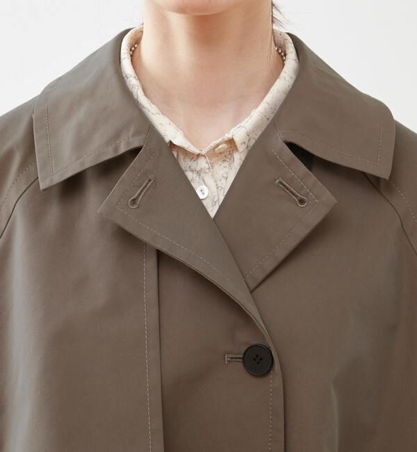 Soffitto「【定番アレンジ】サイドスリットシャンブレートレンチコート」|トレンチコート|