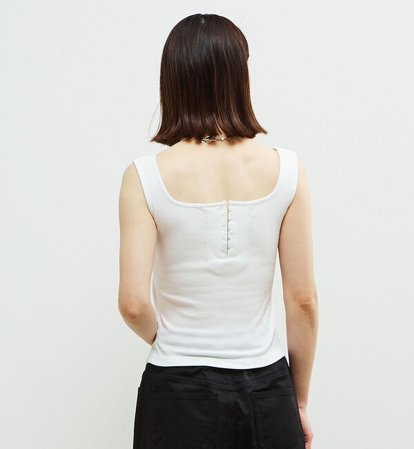 Soffitto「パッド付スクエアリブインナー」|タンクトップ|