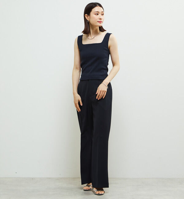 Soffitto「パッド付スクエアリブインナー」|タンクトップ|