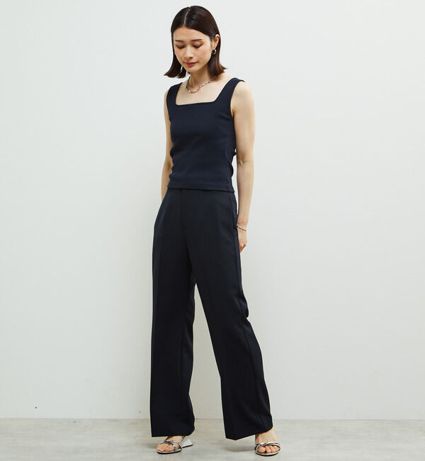 Soffitto「パッド付スクエアリブインナー」|タンクトップ|