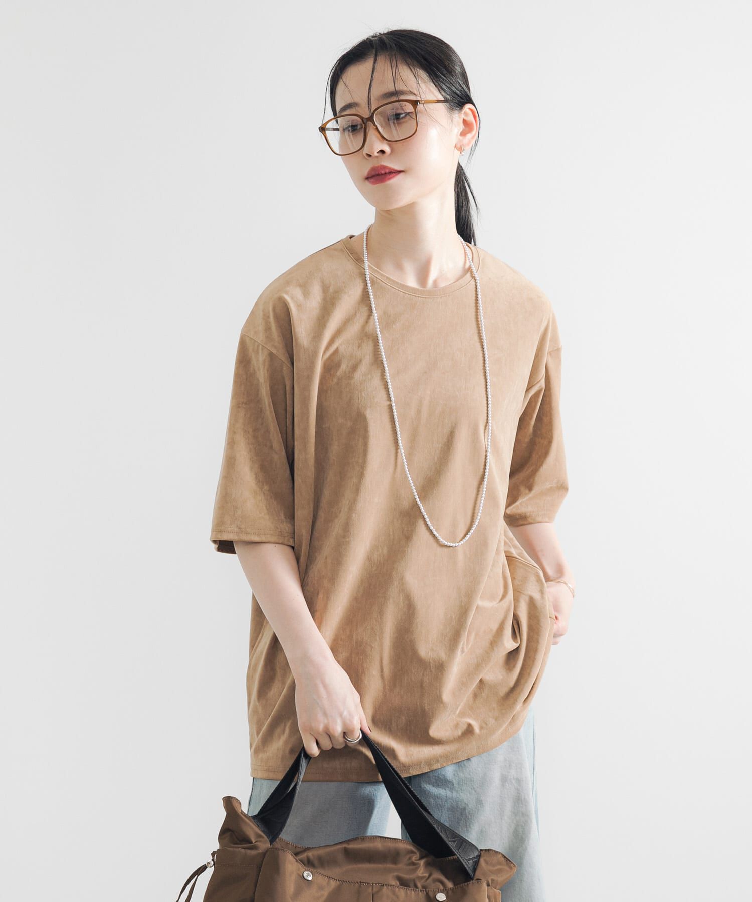 URBAN RESEARCH「スエードライクルーズカットソー」|Tシャツ・カットソー|