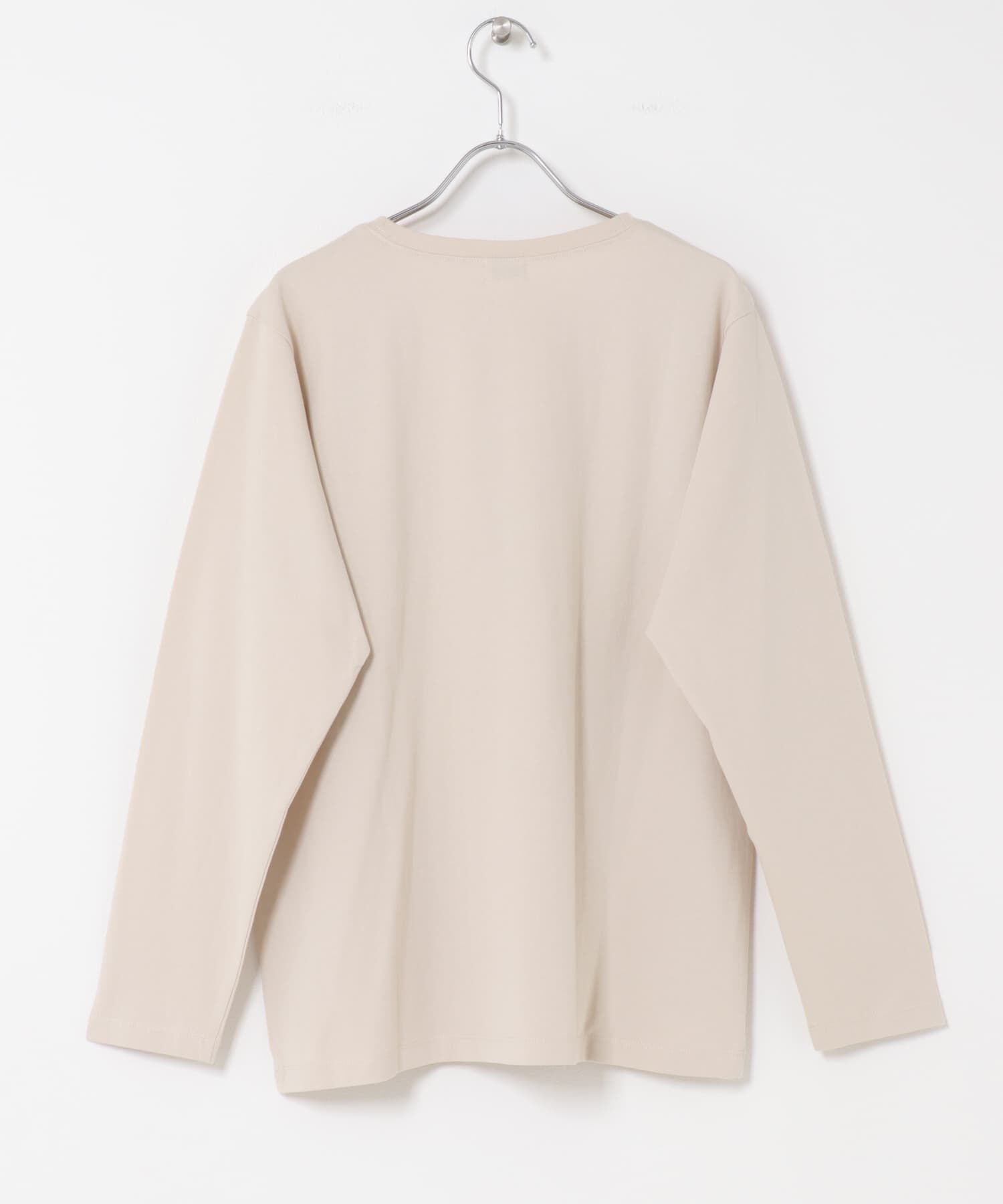 URBAN RESEARCH DOORS「ロゴプリント＋刺しゅうロングTシャツ」|Tシャツ・カットソー|