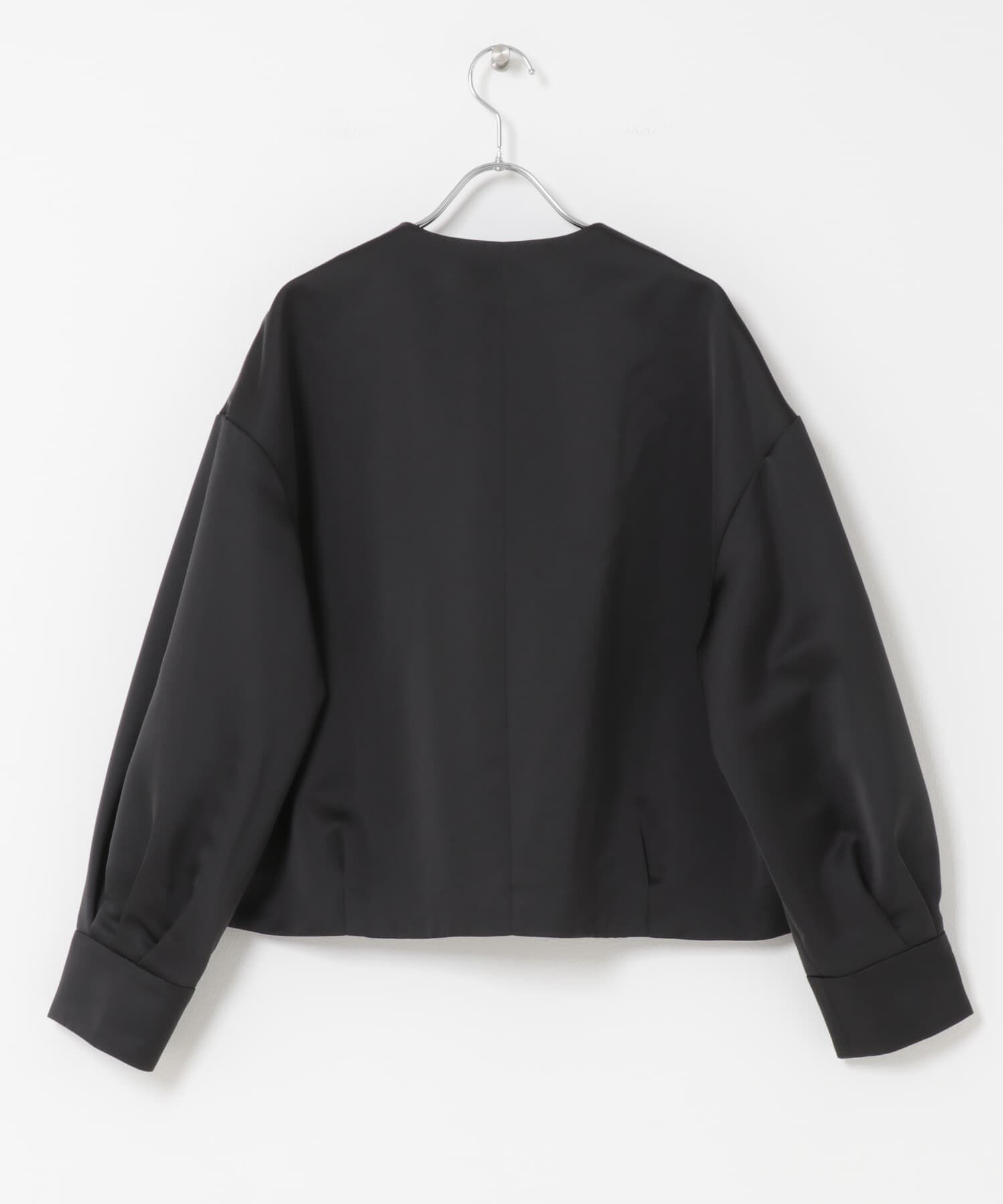 URBAN RESEARCH ROSSO「マットサテンノーカラーブルゾン」|ブルゾン・スタジャン|