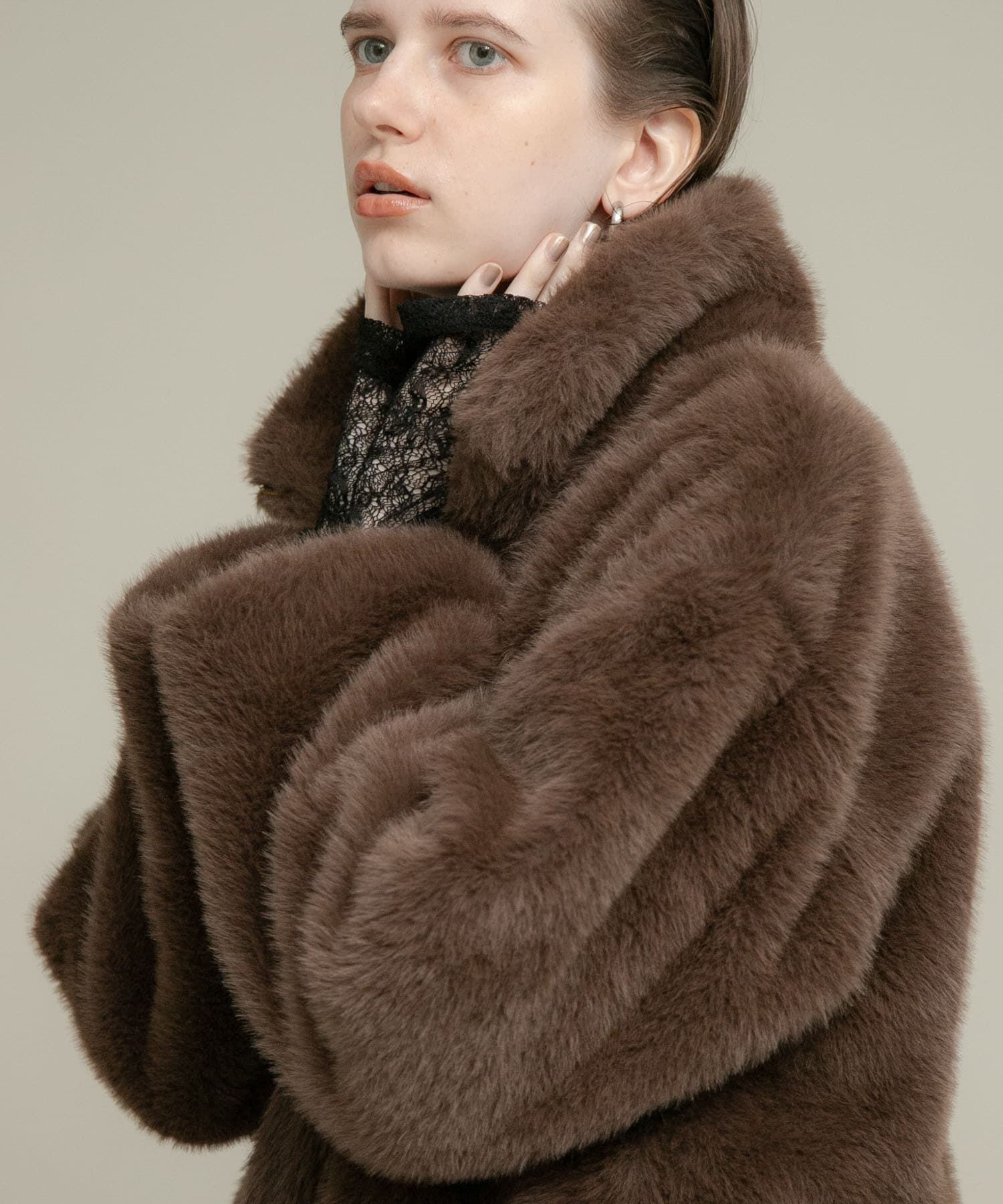 Sonny Label 「ミンクライクファーブルゾン」|ブルゾン・スタジャン|ブラウン