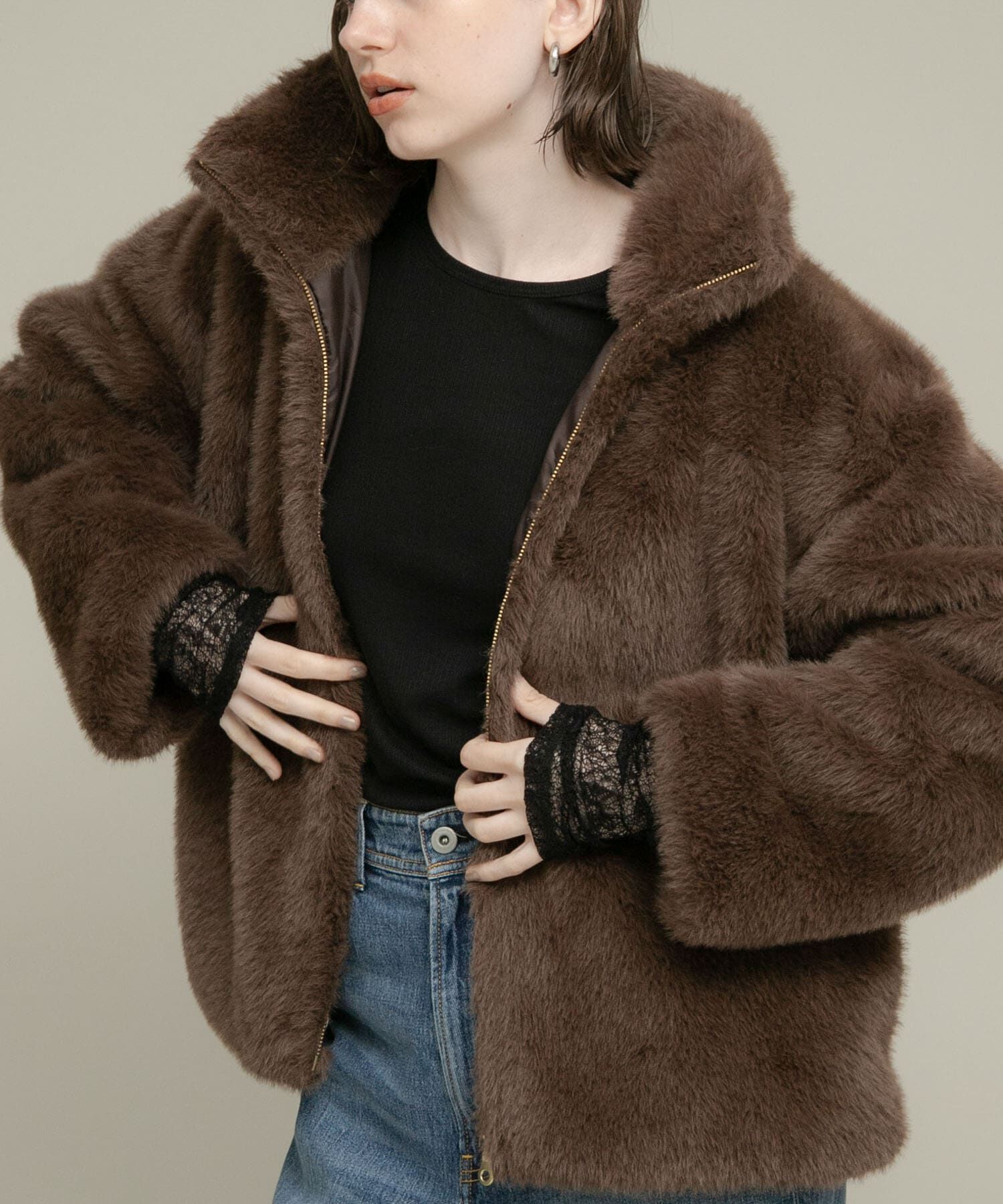 Sonny Label 「ミンクライクファーブルゾン」|ブルゾン・スタジャン|