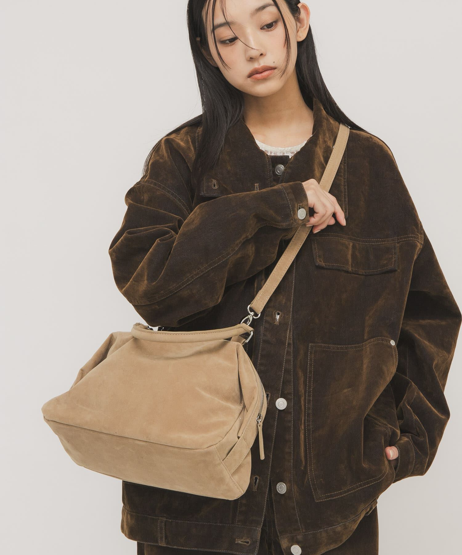  「ドロップファスナーデザインボストンBAG」|ボストンバッグ|