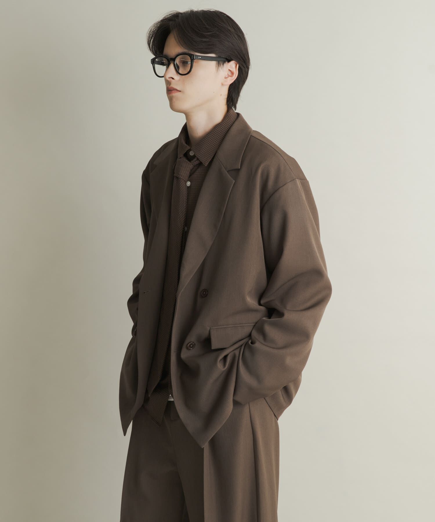 SENSE OF PLACE by URBAN RESEARCH「ダブルルーズテーラードジャケット」|その他|ブラウン