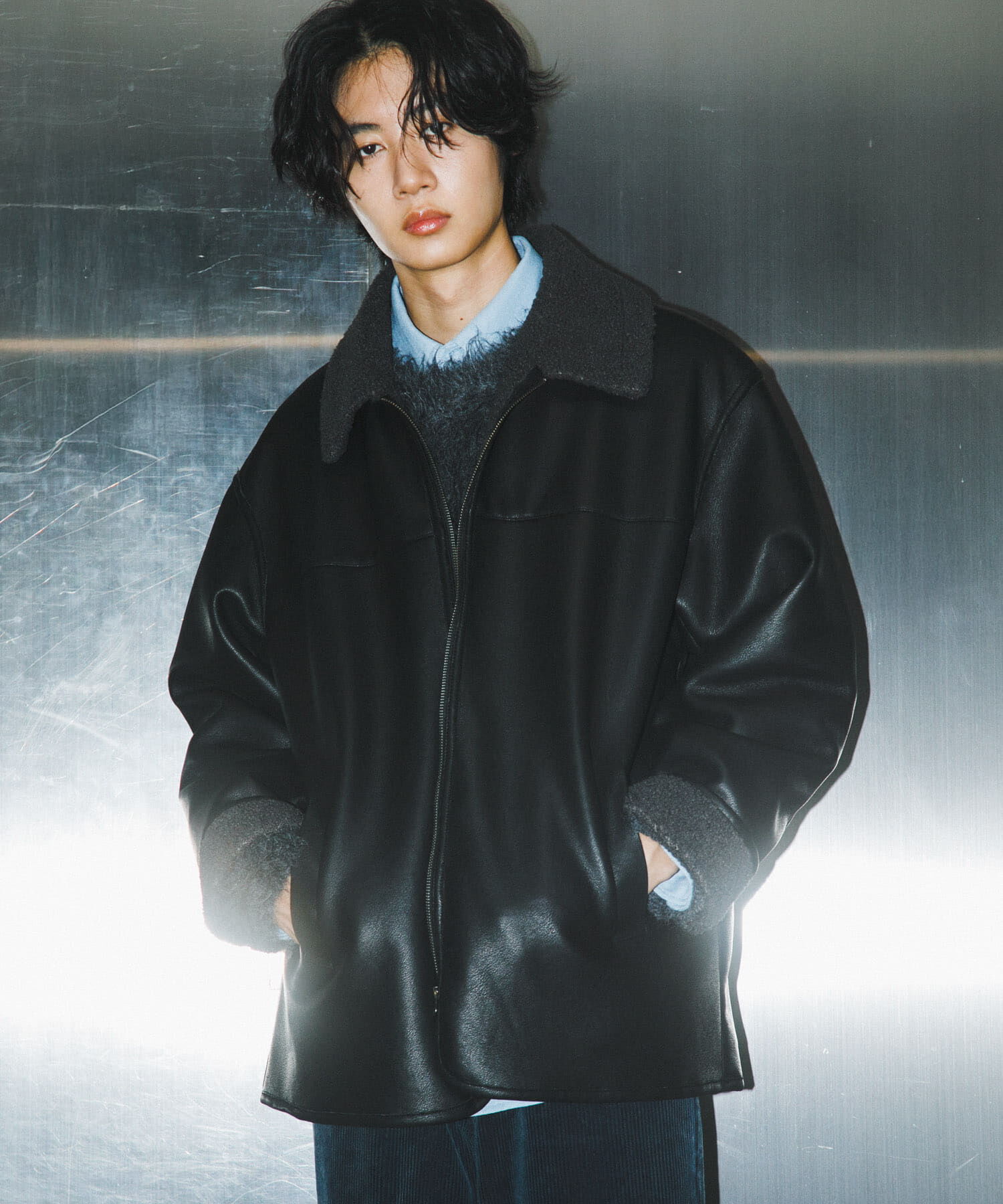 SENSE OF PLACE by URBAN RESEARCH「アソートボアブルゾン」|ブルゾン・スタジャン|