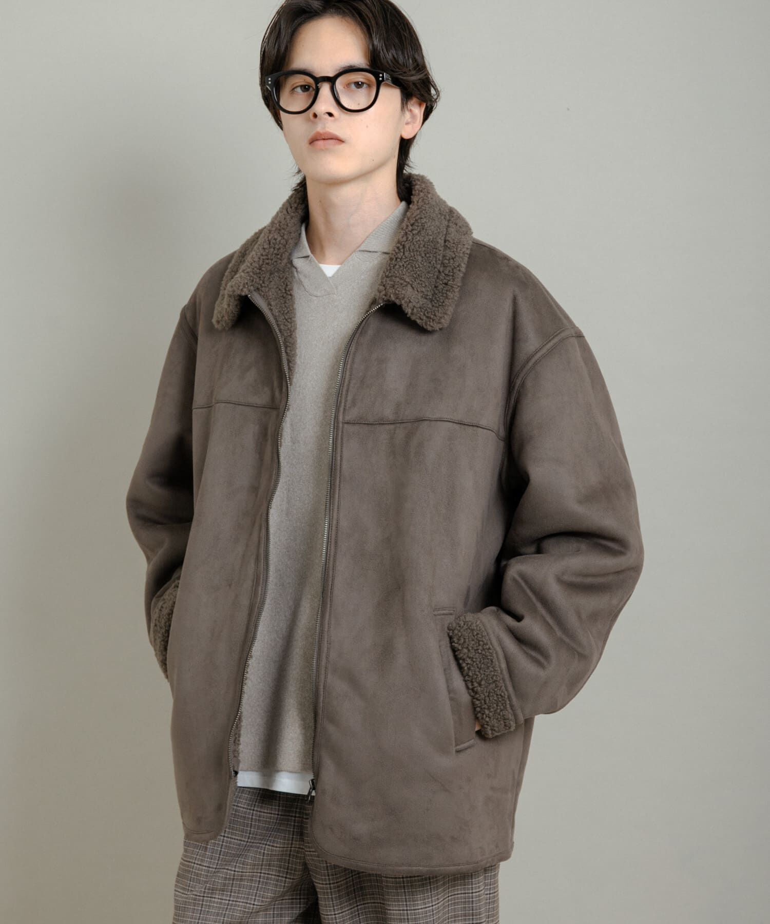 SENSE OF PLACE by URBAN RESEARCH「アソートボアブルゾン」|ブルゾン・スタジャン|