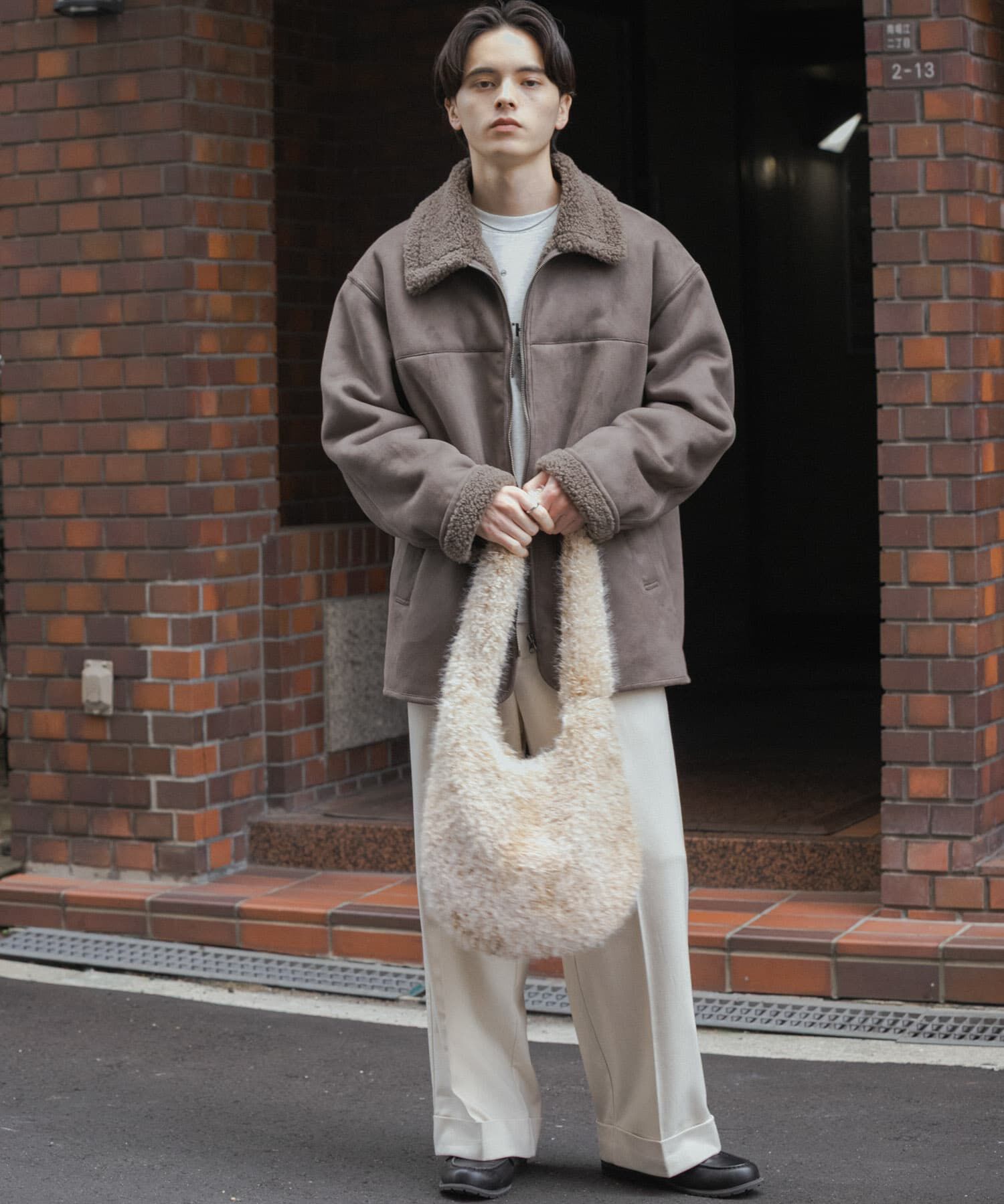 SENSE OF PLACE by URBAN RESEARCH「アソートボアブルゾン」|ブルゾン・スタジャン|