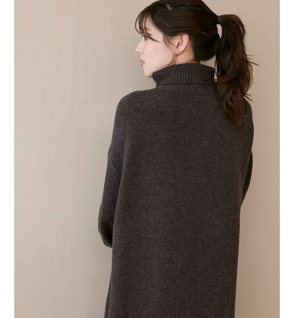  「ネックが選べるニットワンピース」|ワンピース|