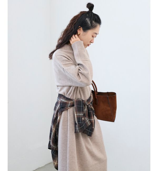  「ネックが選べるニットワンピース」|ワンピース|