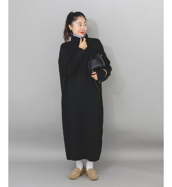  「ネックが選べるニットワンピース」|ワンピース|