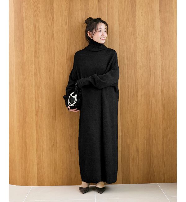  「ネックが選べるニットワンピース」|ワンピース|