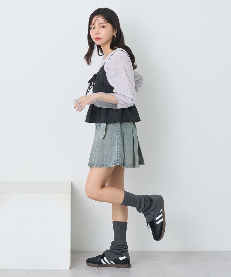 earth music&ecology「ラメシアースリーブプルオーバー」|Tシャツ・カットソー|