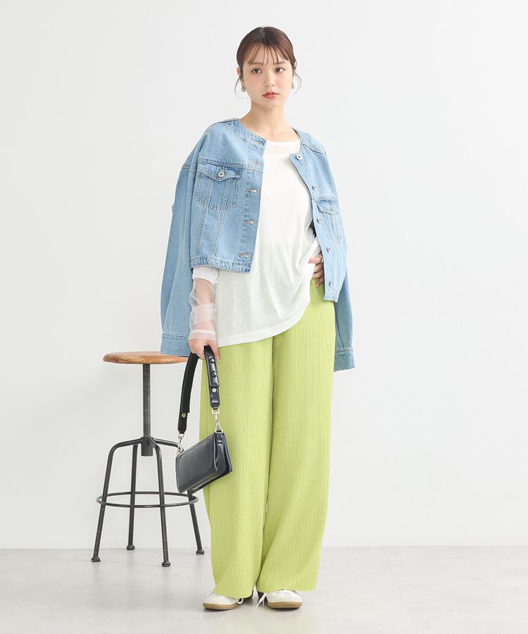 earth music&ecology「ラメシアースリーブプルオーバー」|Tシャツ・カットソー|