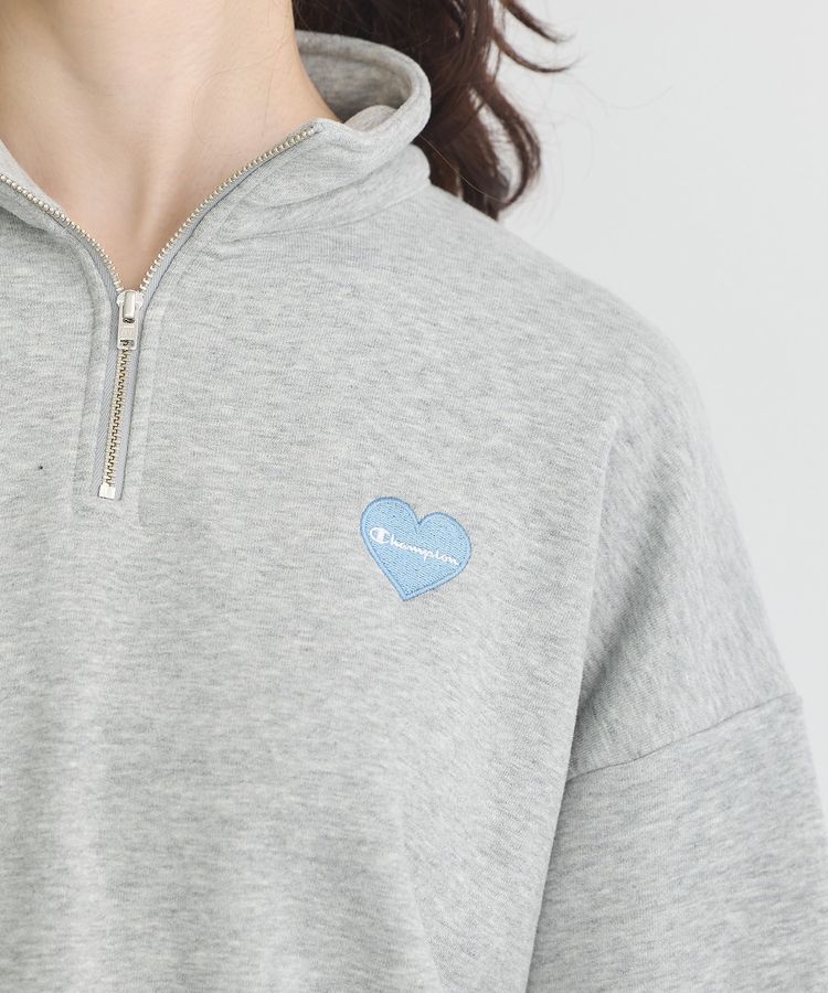 earth music&ecology「Champion&times;emaeハーフジップハートスウェット」|スウェット・ジャージ|