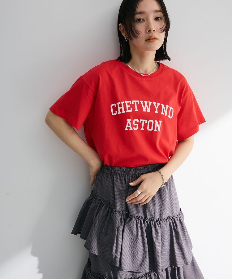 Green Parks「汗染み防止カレッジロゴボックスTシャツ」|Tシャツ・カットソー|