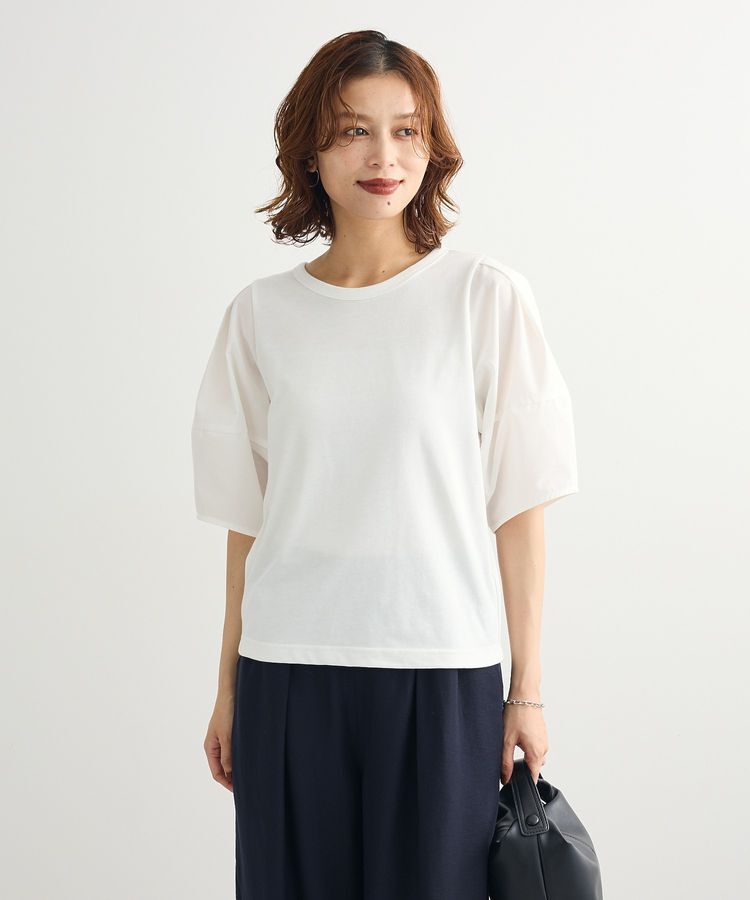 Green Parks「・ELENCARE DUE バックZIPハイブリットT」|Tシャツ・カットソー|